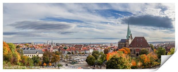 Erfurt panorama Print by Dirk Rüter