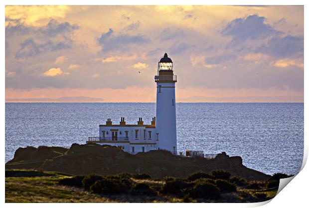 Turnberry lighthouse, Ayrshire Print by Allan Durward Photography