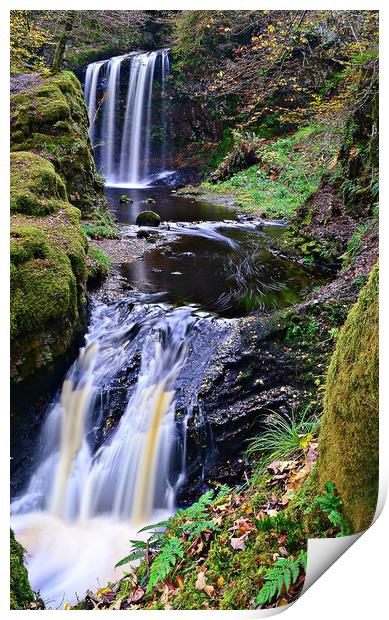 Dalcairney falls, Dalmellington, East Ayrshire. Print by Allan Durward Photography