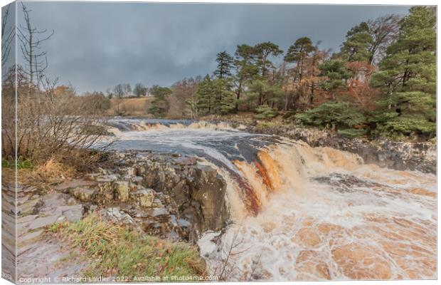 Low Force from the Pennine Way Nov 2022 Canvas Print by Richard Laidler