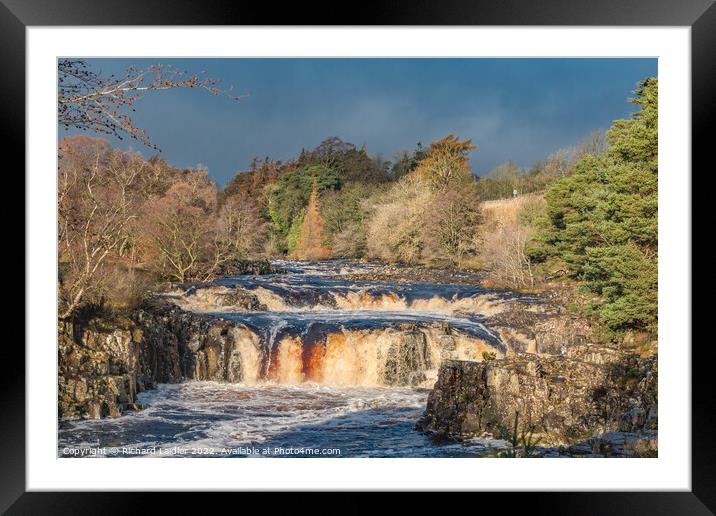 Low Force Waterfall Nov 2022 Framed Mounted Print by Richard Laidler
