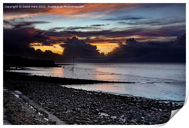 Silloth Sunset Print by David Hare