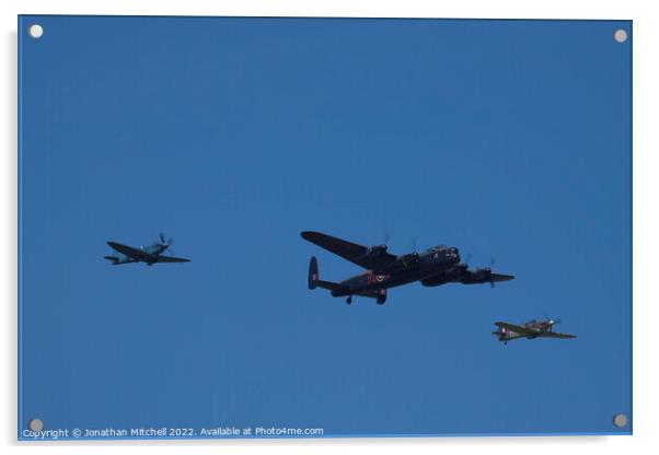 Battle of Britain Memorial Flight Acrylic by Jonathan Mitchell