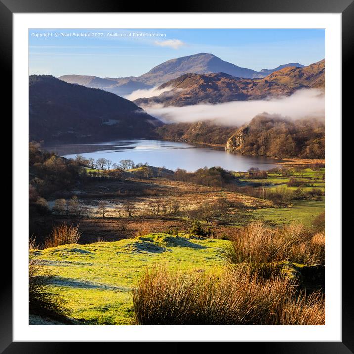 Scenic Nant Gwynant Valley Snowdonia Framed Mounted Print by Pearl Bucknall
