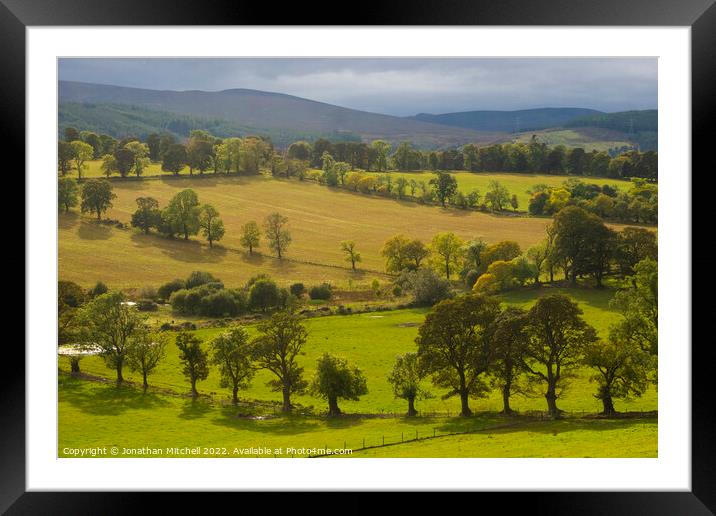 Early autumn scenes Scottish Highlands Framed Mounted Print by Jonathan Mitchell