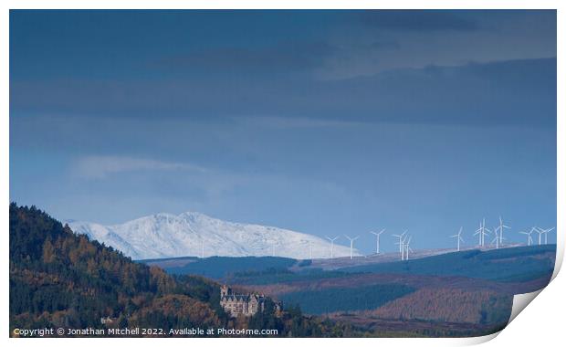 Carbisdale Castle, Scottish Highlands, 2018 Print by Jonathan Mitchell