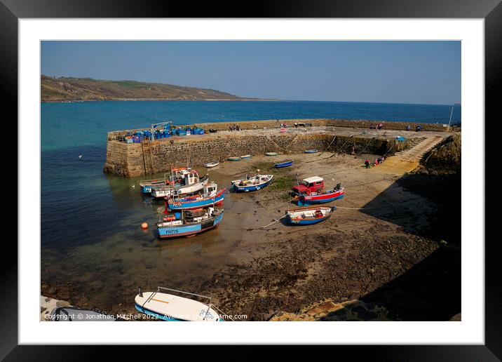 Coverack, Cornwall, England, 2019 Framed Mounted Print by Jonathan Mitchell