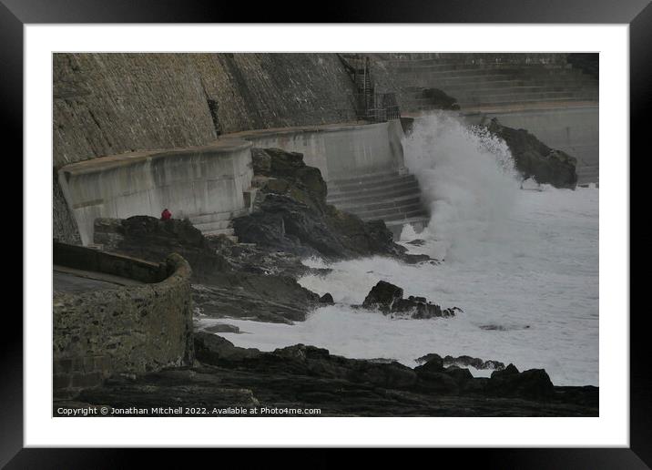 Porthleven, Cornwall, England, 2019 Framed Mounted Print by Jonathan Mitchell