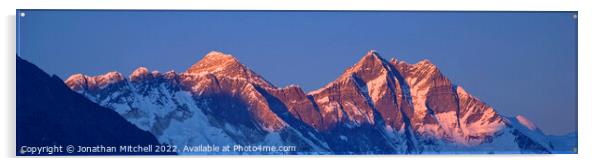 Mount Everest, Nepal, 2008 Acrylic by Jonathan Mitchell