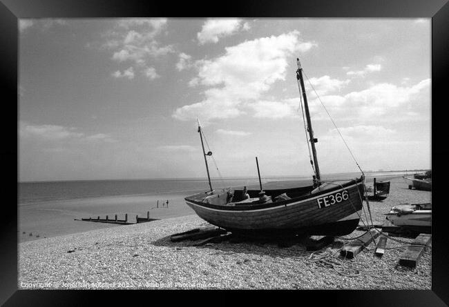 Lydd-on-Sea, Kent, England, 1999 Framed Print by Jonathan Mitchell