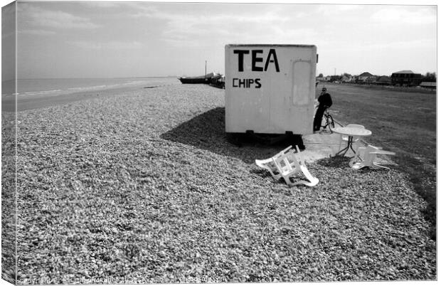 Lydd-on-Sea, Kent, England, 1999 Canvas Print by Jonathan Mitchell