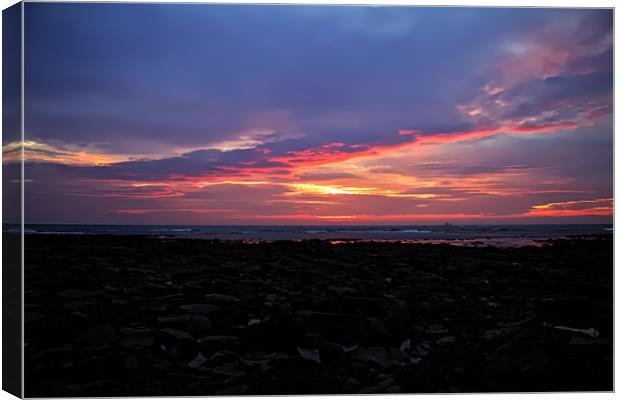Whitley Bay sunrise Canvas Print by Northeast Images