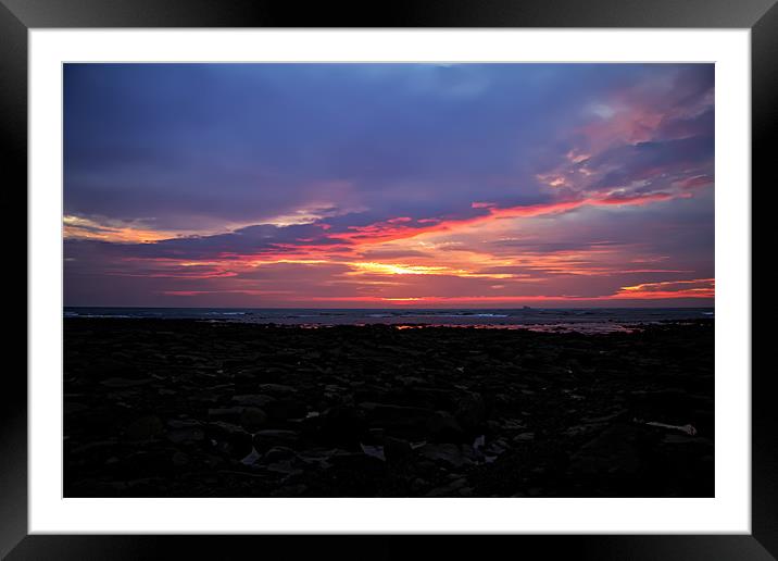 Whitley Bay sunrise Framed Mounted Print by Northeast Images