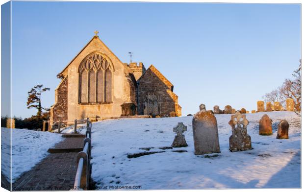 Warbleton Church, East Sussex Canvas Print by Sally Wallis