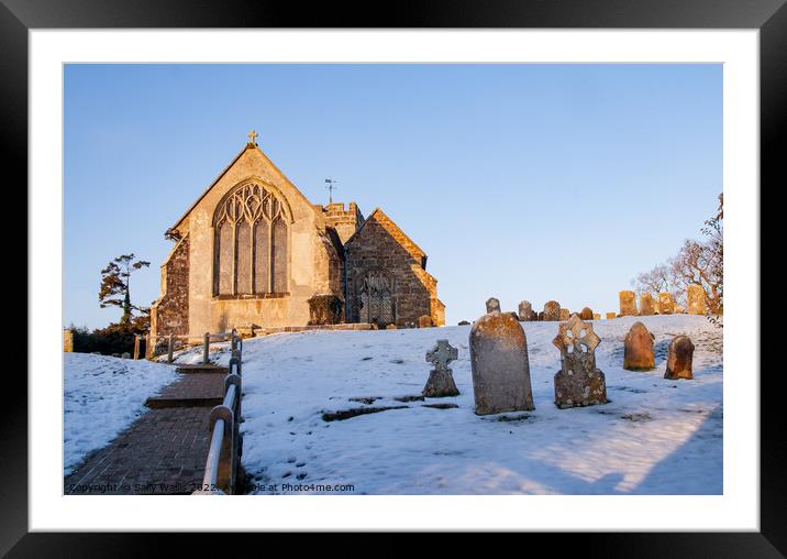 Warbleton Church, East Sussex Framed Mounted Print by Sally Wallis