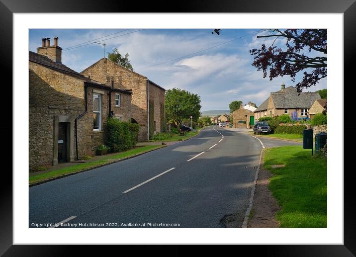 Serene beauty of Carperby Village Framed Mounted Print by Rodney Hutchinson