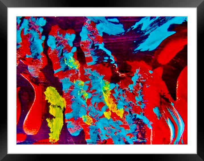 Abstract 478 Framed Mounted Print by Stephanie Moore
