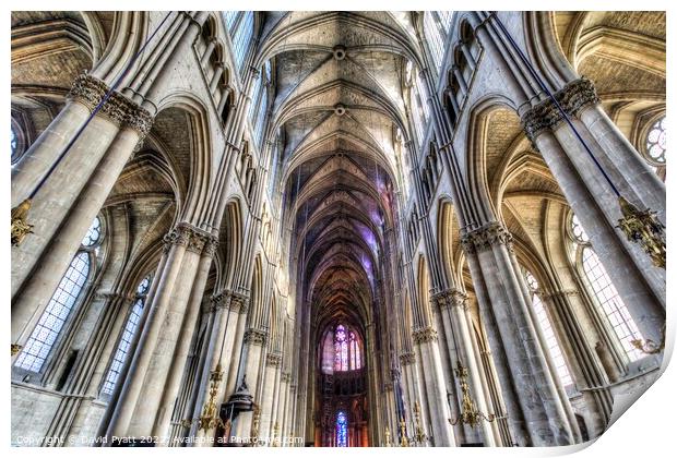 Notre Dame Cathedral Reims  Print by David Pyatt