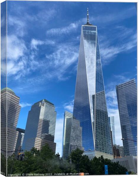 One World Trade Centre New York Canvas Print by Sheila Ramsey