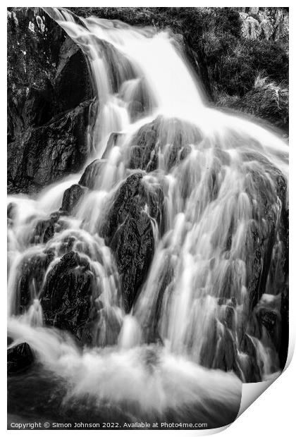 Waterfall Print by Simon Johnson