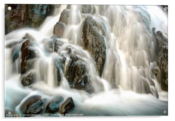 Waterfall Acrylic by Simon Johnson