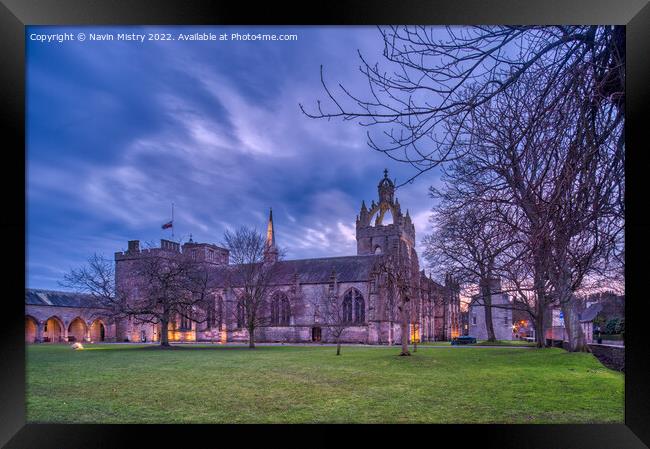 A view of Kings College, Aberdeen, Scotland Framed Print by Navin Mistry