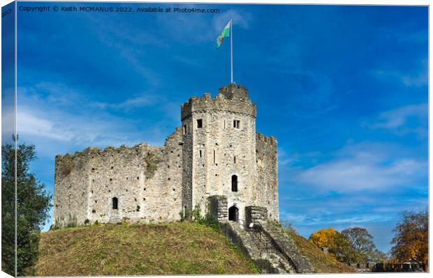 Cardiff Castle Canvas Print by Keith McManus