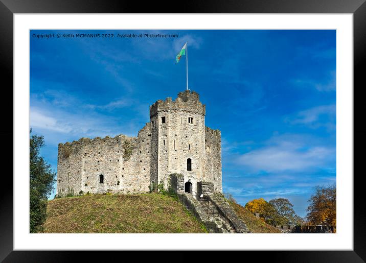 Cardiff Castle Framed Mounted Print by Keith McManus