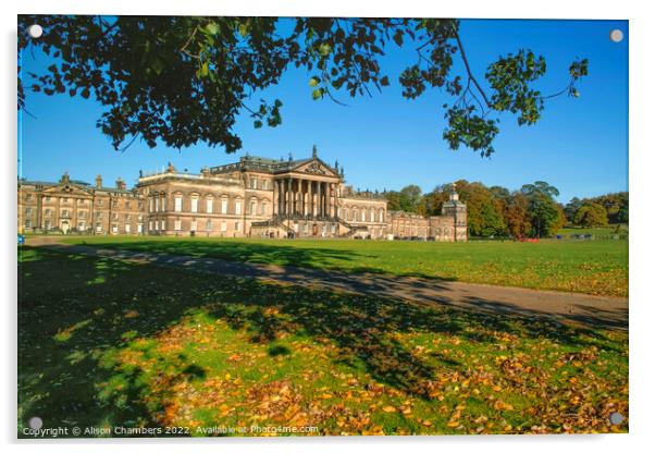 Wentworth Woodhouse Rotherham Acrylic by Alison Chambers