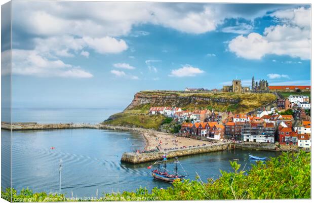 Whitby North Yorkshire  Canvas Print by Alison Chambers