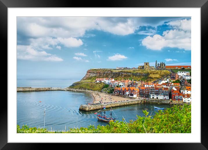 Whitby North Yorkshire  Framed Mounted Print by Alison Chambers