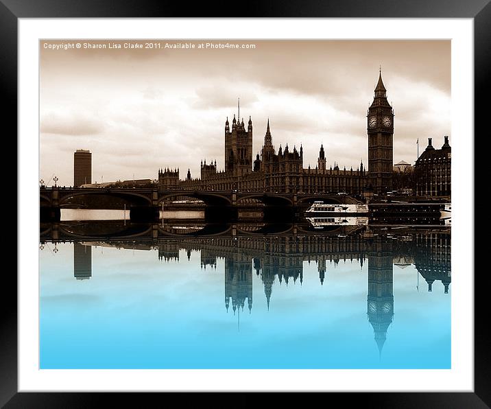 Parliament Framed Mounted Print by Sharon Lisa Clarke