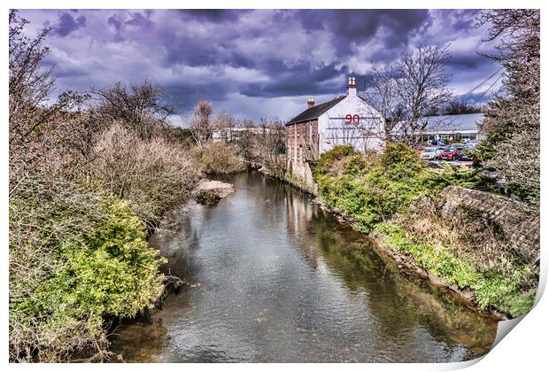 Bridgend Kilwinning Print by Valerie Paterson