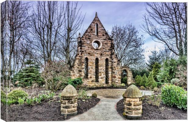 Kilwinning Abbey Replica Canvas Print by Valerie Paterson