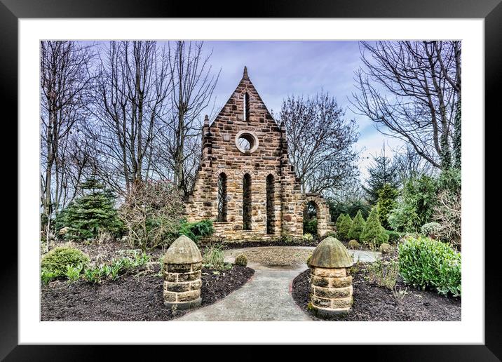 Kilwinning Abbey Replica Framed Mounted Print by Valerie Paterson