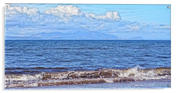 Isle of Arran, an Ayr view (abstract) Acrylic by Allan Durward Photography