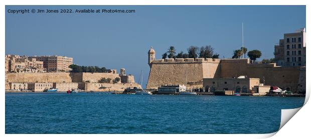 The Grand Harbour, Valletta, Malta - Panorama Print by Jim Jones