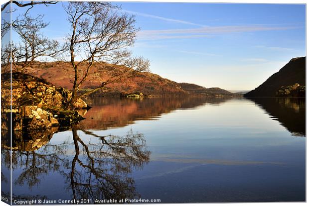 Ullswater Reflections Canvas Print by Jason Connolly
