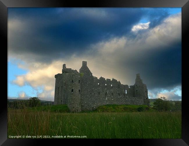 kilchurn castle argyll and bute Framed Print by dale rys (LP)