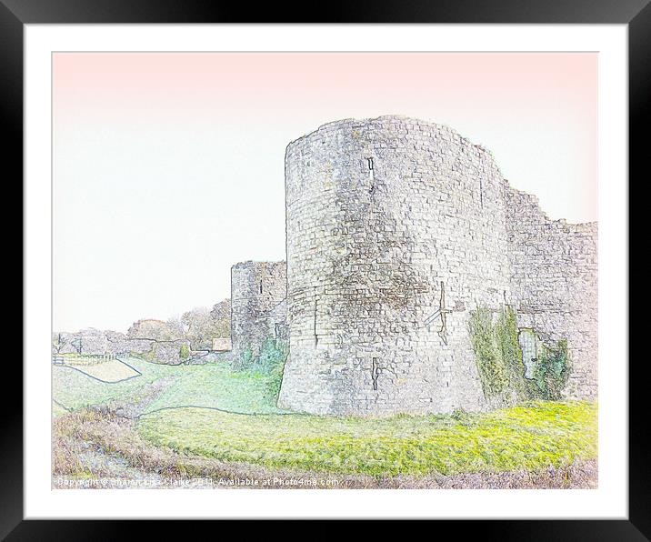 Castle 3 Framed Mounted Print by Sharon Lisa Clarke