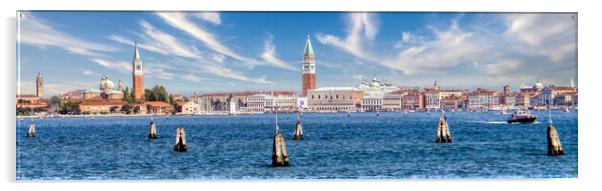 Serene Venice Lagoon View Acrylic by Roger Mechan