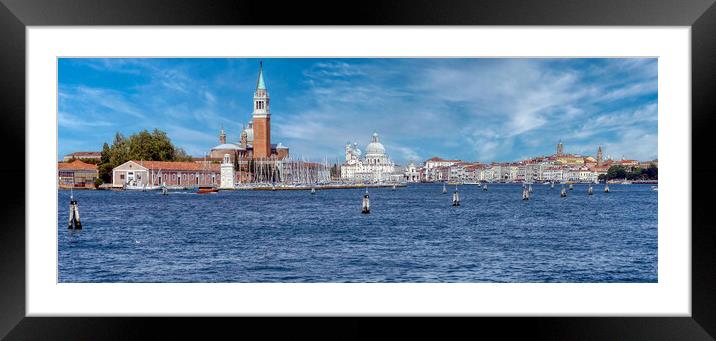 Enchanting Venice Skyline Framed Mounted Print by Roger Mechan