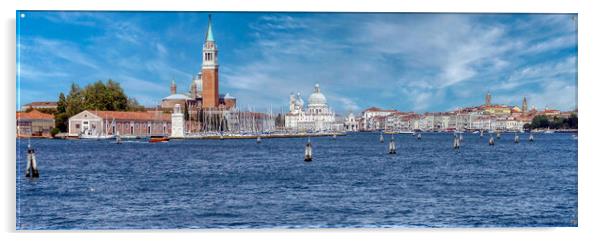 Enchanting Venice Skyline Acrylic by Roger Mechan