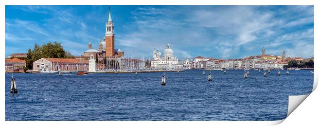 Enchanting Venice Skyline Print by Roger Mechan