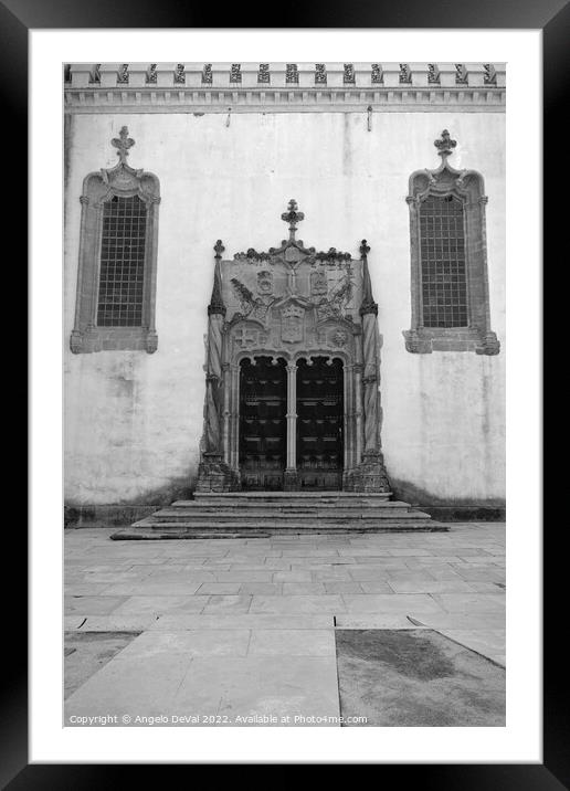 Sao Miguel Chapel in Coimbra University Framed Mounted Print by Angelo DeVal