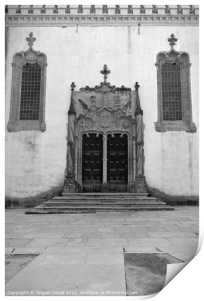 Sao Miguel Chapel in Coimbra University Print by Angelo DeVal