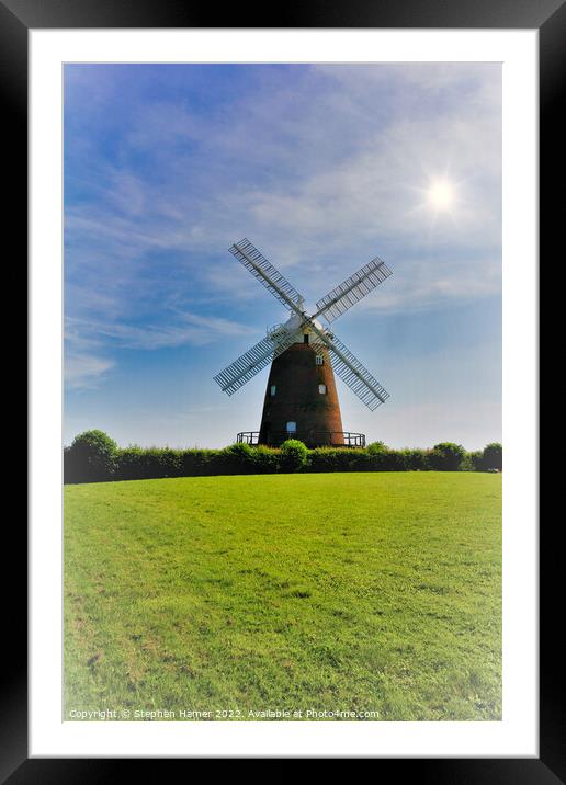 Majestic Windmill Thaxted Essex Framed Mounted Print by Stephen Hamer