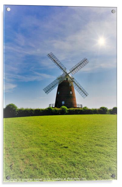 Majestic Windmill Thaxted Essex Acrylic by Stephen Hamer