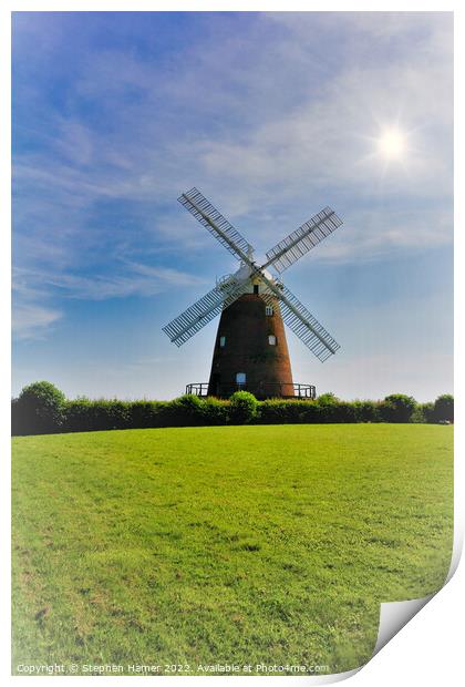 Majestic Windmill Thaxted Essex Print by Stephen Hamer