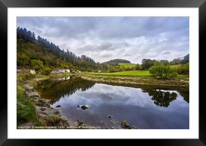 Tintern on the River Wye, Monmouthshire, Wales Framed Mounted Print by Gordon Maclaren